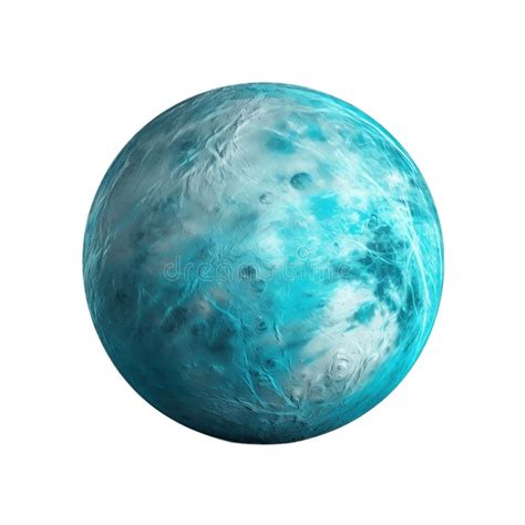 Isolated Uranus Isolated On Transparent Background Generative Ai Stock