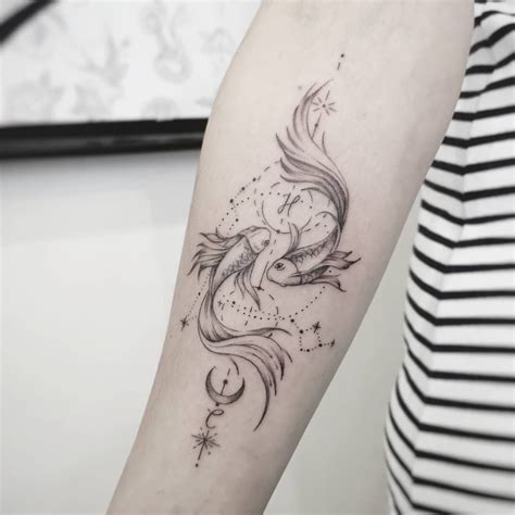 Zodiac Tattoos Pisces Pisces Tattoo Designs Horoscope Tattoos Pices