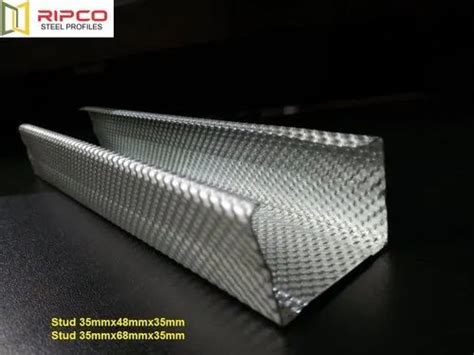 Ripco Galvanized Iron Gi Stud Partition Channel Dimensions