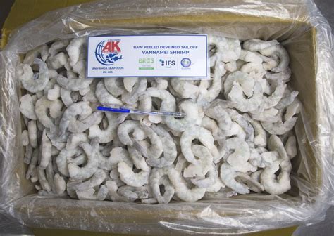 Raw Peeled Deveined Tail On Vannamei Shrimp Anh Khoa Seafoods