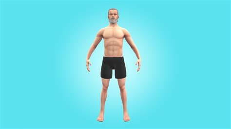 D Model Aryn Male Base Mesh Cartoon Character Turbosquid