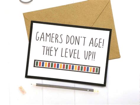 Gaming Birthday Card Cards For Gamers Video Game Card Etsy Uk