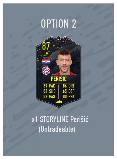 Fifa Storyline Cards For Season Objectives Bathuayi Perisic