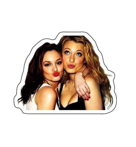 S B Sticker Girl Stickers Gossip Girl Blair And Serena