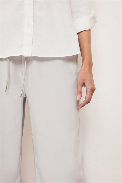 Trousers Elasticated Wide Leg Trousers Wallis