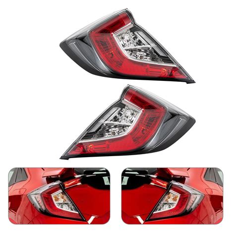 Outer Tail Lights Left Right Side For Honda Civic Hatchback 17 21