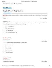 Chapter 17 Wk 13 Study Questions Pdf 2 23 2020 APUS CLE BIOL133