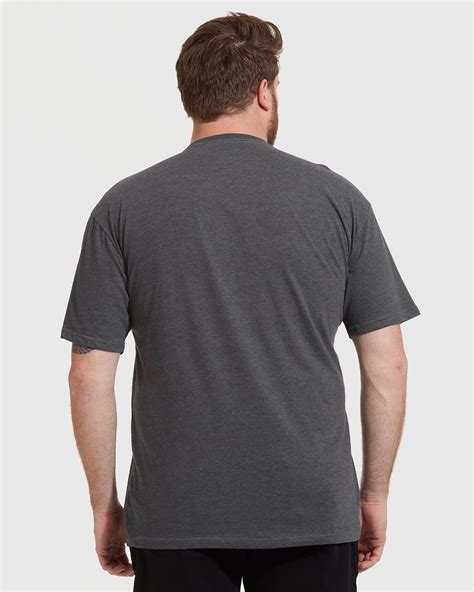 Heather Charcoal Gray Crew Neck T Shirt True Classic