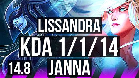 Lissandra And Jinx Vs Janna And Ezreal Sup 1 1 14 Euw Master 14 8 Youtube