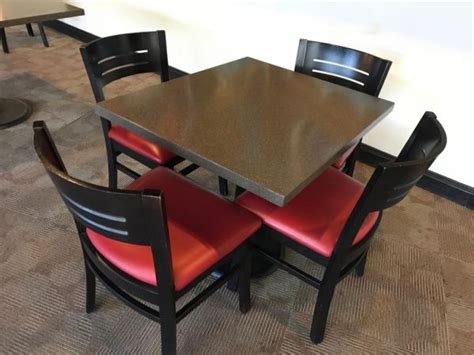 Square Breakroom Table with 4 Chairs - Office Solutions Inc