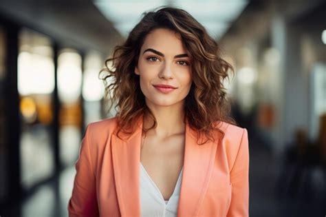 Premium Ai Image Portrait Of Confident Business Woman In Trendy