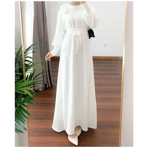 Soraya Maxi Dress Cey Crinkle Airflow Model Simple Elegant Modern Jumbo