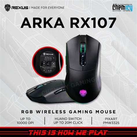 Jual Rexus Arka Rx Rx Rgb Wireless Gaming Mouse Shopee Indonesia