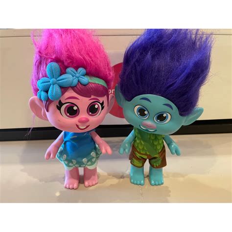 Trolls แท้หน้ายาง ขายคู่กันเลยหายากมากๆในไทยได้มามือสองสภาพดีร่องรอยนิด