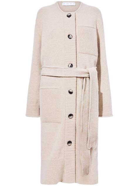 Proenza Schouler White Label Lenora Cardi Coat Neutrals FARFETCH