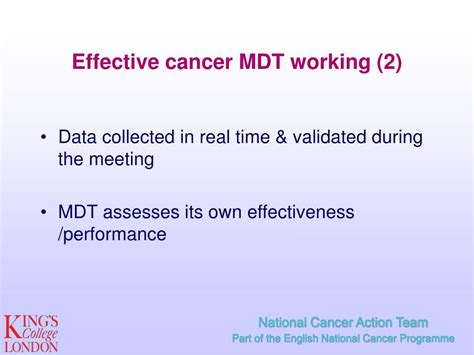 Ppt Evidence For The Benefit Of Cancer Multidisciplinary Working