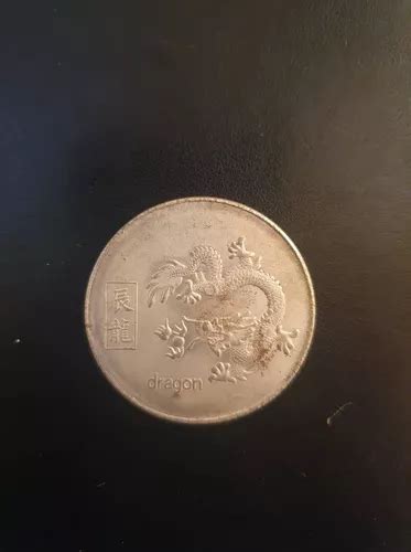 Moneda Año Nuevo Chino Animal Dragón Ying Yang Envío Gratis