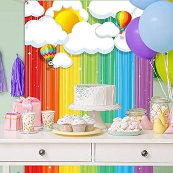 Rainbow/little pony/animal party backdrop/netting party backdrop/wall ...