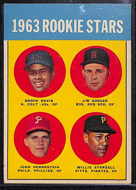 Lot Detail Lot Of 2 1963 Topps Rookie Cards Willie Stargell