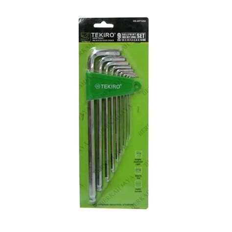 Jual TEKIRO KUNCI L SET 9PCS BALLPOINT PANJANG HEX KEY LONG 9PCS