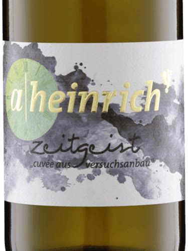 Alexander Heinrich Zeitgeist Cabernet Blanc Trocken Vivino US