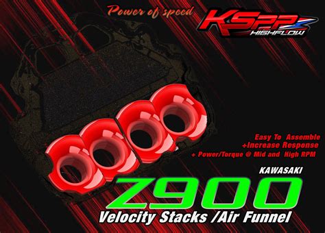 Kawasaki Z900 KSPP High Flow Velocity Stacks 17 24