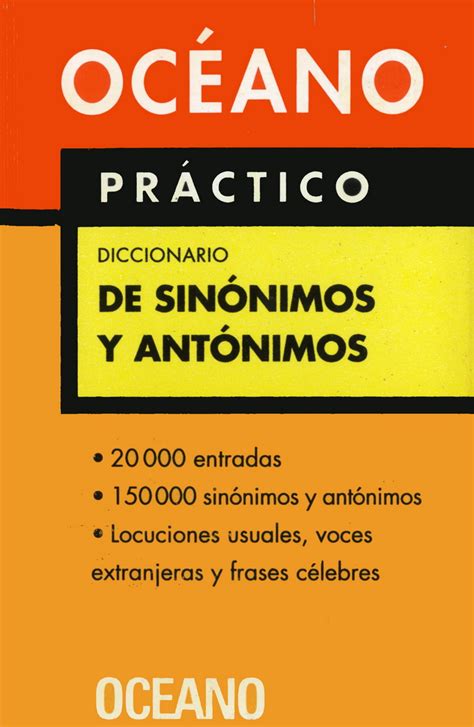 Diccionario Océano Práctico de Sinónimos y Antónimos Editorial Océano