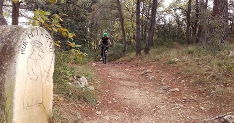 MTB no 9 Grand Tour of the Plague Wall GPS Cabrières d Avignon