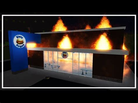 Bloxy Burgers Full Explosion Bloxburg Youtube