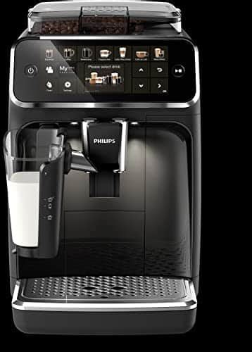 Philips 5400 EP5447/90 Kaffeevollautomat, Matt-Schwarz/Verchromte Arena ...