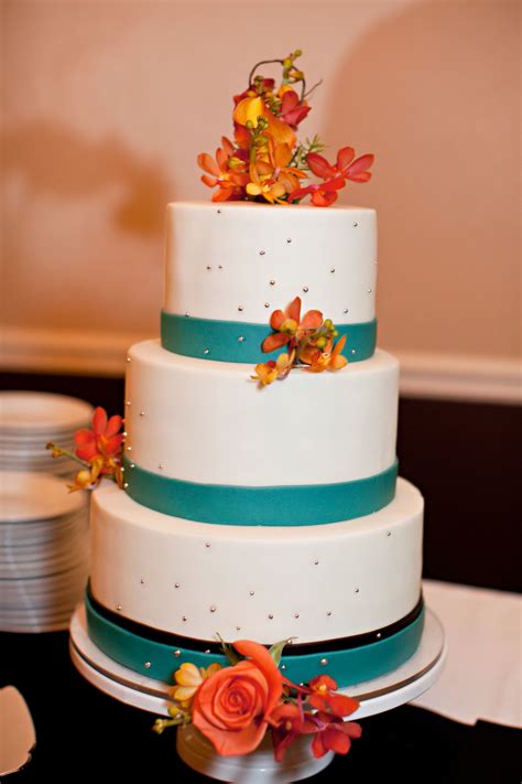 Teal And Orange Wedding Cakes A Trendy Combination For 2023