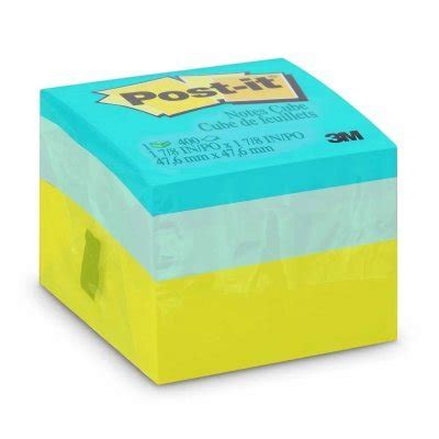 BLOCO ADESIVO POST IT NOTES CUBE 47 6MM X 47 6MM 400 FOLHAS 3M