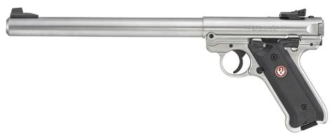 Ruger Mark Iv Target 22 Lr 10 Bull Barrel Adj Rear Stainless 10rd Impact Guns