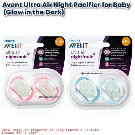 Bfcm Avent Ultra Air Night Pacifier For Baby Glow In The Dark