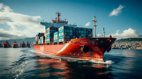 Modern Merchant Ocean Vessel Stock Illustration Illustration Of Bulk