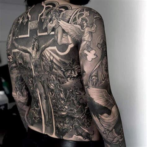 75 Religious Sleeve Tattoos For Men Divine Spirit Designs