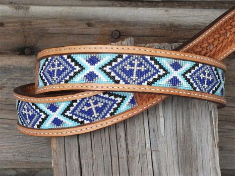 Handmade Leather Beaded Belt