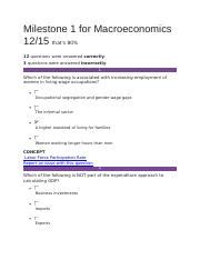 Milestone For Macroeconomics Docx Milestone For Macroeconomics