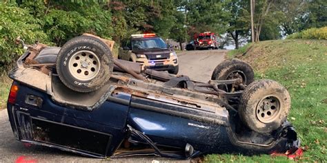 Breaking One Injured In Single Vehicle Rollover Crash Inkfreenews