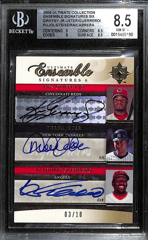 Lot Detail Upper Deck Ultimate Collection Ensemble Signatures