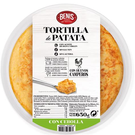 Tortilla De Patata Con Cebolla Y Camperos G Benis Food