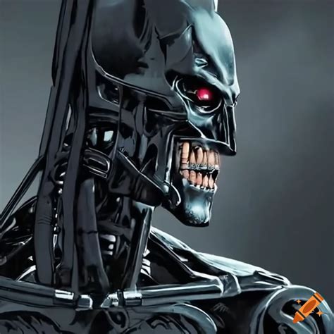 Side View Of Batman Terminator In A Cinematic Scene On Craiyon