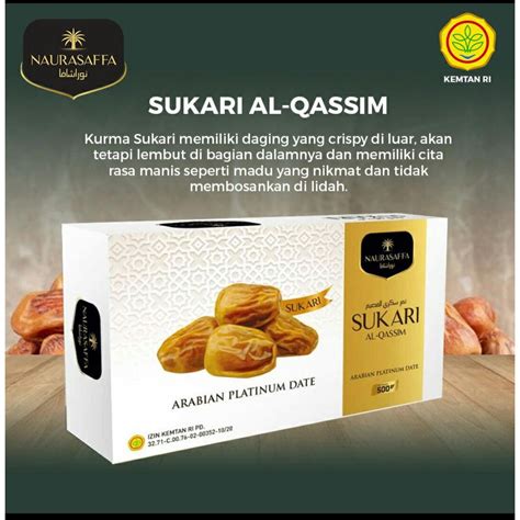 Jual Asli Original Kurma Sukkari I Kurma Sukari I Kurma Basah Gr