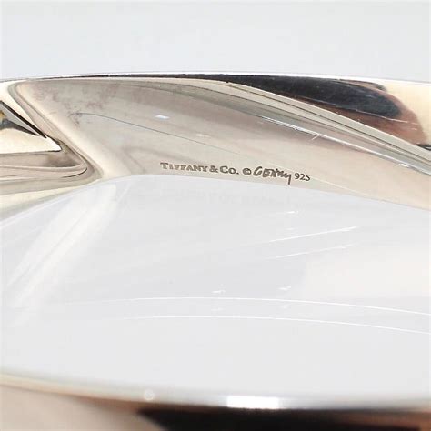 Tiffany And Co Frank Gehry Sterling Silver Torque Bangle Bracelet At