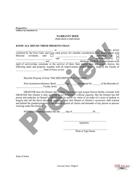 Executor Deed Iowa For Renunciation Form Us Legal Forms