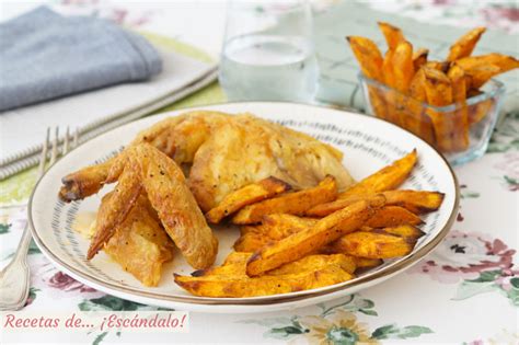 Boniatos O Batatas Al Horno Con Especias Una Guarnición Ideal