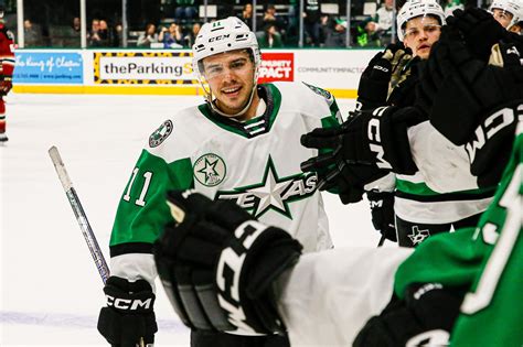 logan stankoven selected  ahl  rookie team texas stars ahl