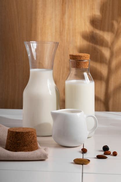 Bouteille De Lait En Verre Classique Photo Gratuite