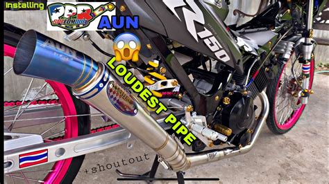 Installing AUN Pipe Raider 150 LOUDEST Pipe Review Andreu