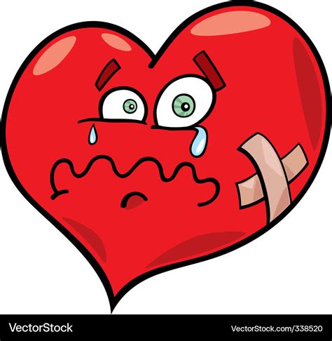 Broken Heart Royalty Free Vector Image Vectorstock